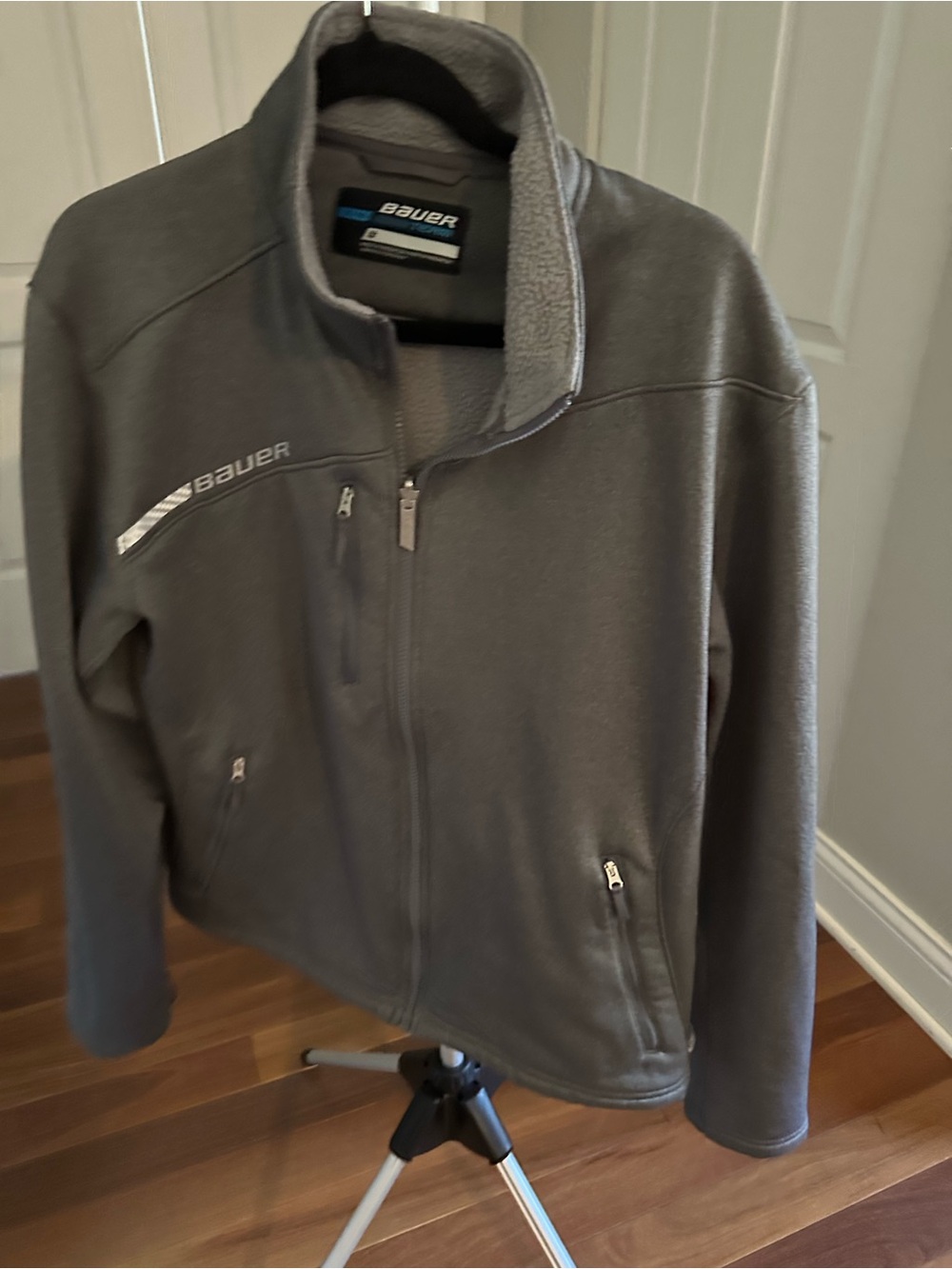 Bauer Men's Dark Gray Full-Zip Fleece Jacket